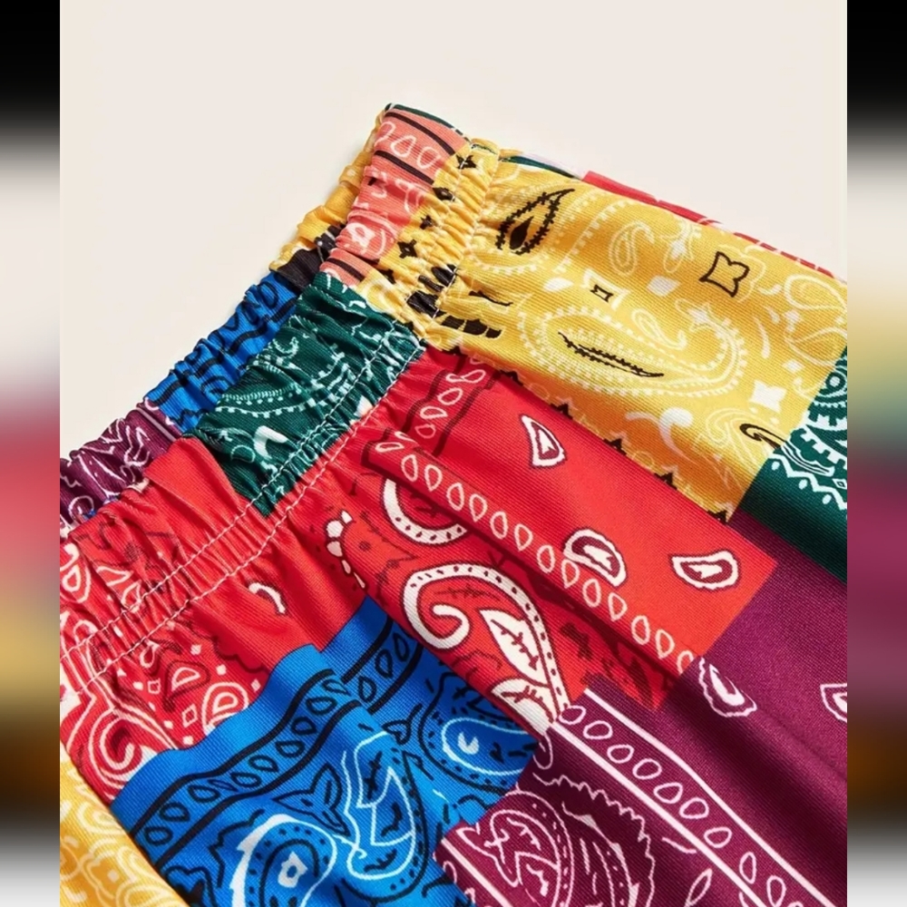 Patchwork Shorts NIP Sz 6 Multicolored - Picture 4 of 4